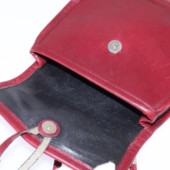 GUCCI Shoulder Bag Leather Red Auth 145949 - Picture 14 of 16